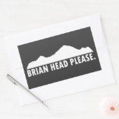 Brian Head Utah alsjeblieft Rechthoekige Sticker (Envelop)