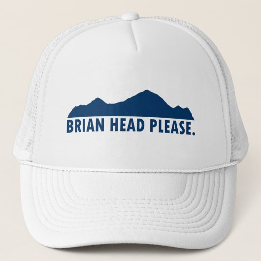 Brian Head Utah alsjeblieft Trucker Pet (Voorkant)