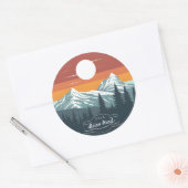 Brian Head Utah Mountain Sunset Autocollants – Set (Enveloppe)