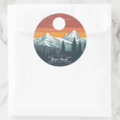 Brian Head Utah Mountain Sunset Autocollants – Set (Sac)