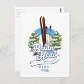 Brian Head Utah om logo te skiën Briefkaart (Voorkant / Achterkant)