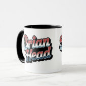 Brian Head Utah Retro Ski Resort Mug (Devant gauche)