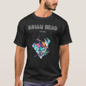 Brian Head Utah Retro Skier T-shirt (Voorkant)