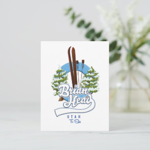Brian Head Utah ski logo Briefkaart