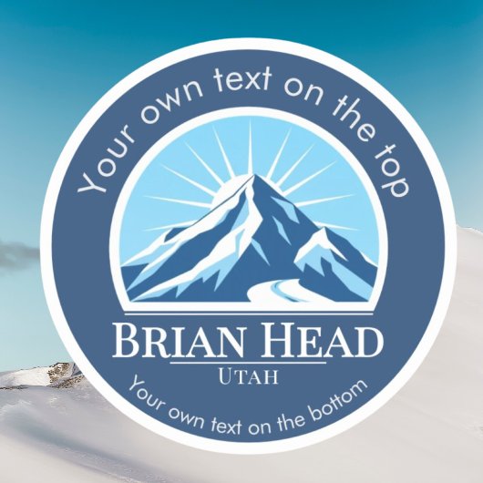 Brian Head Utah ski resort Sticker