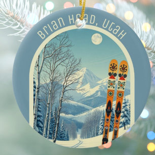 Brian Head Utah ski-souvenir Keramisch Ornament