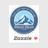 Brian Head Utah skigebied Sticker (Vel)