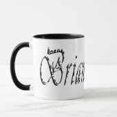 Brian, Nom Logo Cursif, Mug Combo Café (Gauche)