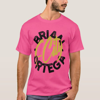 Brian Ortega - Retrotypografie - Zwart Goud T-shirt