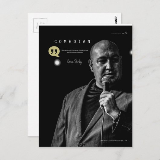 Brian T Shirley Briefkaart (Voorkant / Achterkant)