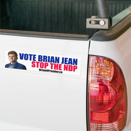 Brian voor Premier Bumpersticker (Op Truck)