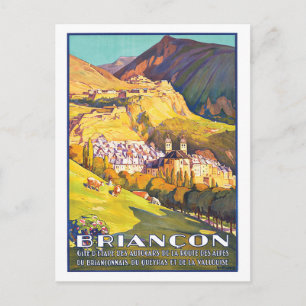 Briançon, mooie stad in de Franse Alpen, Frankrijk Briefkaart