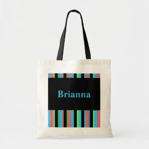 Brianna Striped Canvas tas