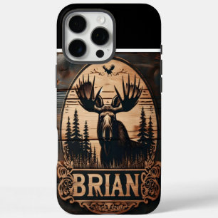 Brian's Moose Wood teken iPhone 16 Pro Max Hoesje