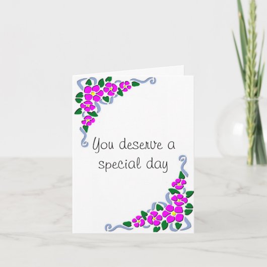 Briar nam de Kaart van de Verjaardag toe (Voorkant)