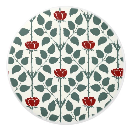 Briar Roos keramische knop (Voorkant)