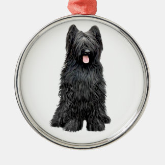 Briard (A) - zwart Metalen Ornament
