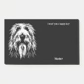 Briard Abstract Art Dog Naam Post-it® Notes (Voorkant)