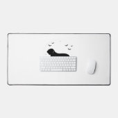 Briard Chien - Halloween Lune Silhouette surdimens (Clavier et souris)