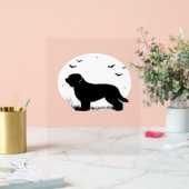 Briard Chien - Halloween Lune Silhouette surdimens (Mariage)