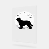 Briard Chien - Halloween Lune Silhouette surdimens (Angle)