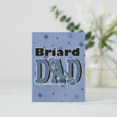 Briard DAD Briefkaart (Staand voorkant)