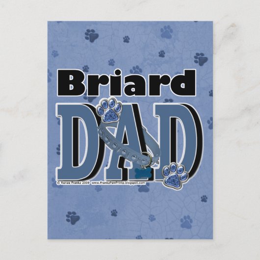 Briard DAD Briefkaart (Voorkant)