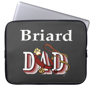 Briard Dad Laptop Sleeve