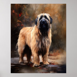 Briard Dog Art Print Poster