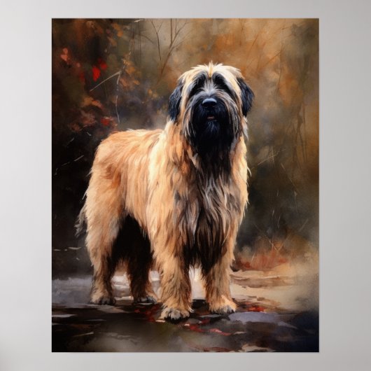 Briard Dog Art Print Poster (Voorkant)