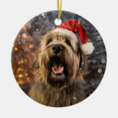 Briard Dog Christmas Keepsake Ornament (Voorkant)