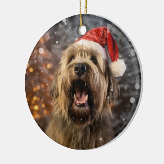 Briard Dog Christmas Keepsake Ornament (Links)