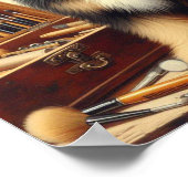  Briard Dog Painting Poster (Hoek)