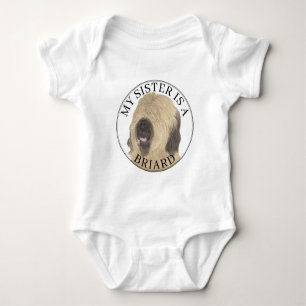 Briard Hond Grote Zus Romper