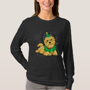 Briard-hond vrouw Kerstboom hond T-shirt