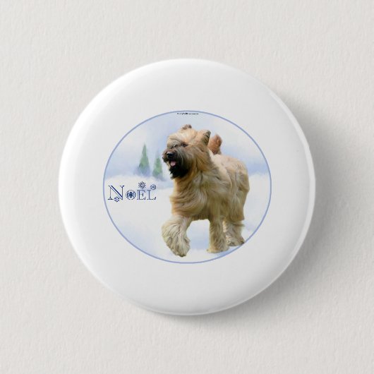 Briard Noel Ronde Button 5,7 Cm (Voorkant)