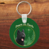 Briard Peace Sleutelhanger (Achterkant)
