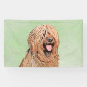 Briard Schilderij - Liefdevolle Originele Honden K Spandoek