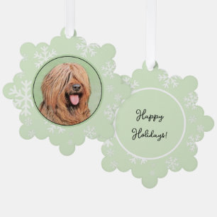 Briard Schilderij - Mooie Originele Honden Kunst Ornament Kaart