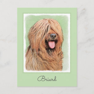 Briardschildering - Kute Original Dog Art Briefkaart