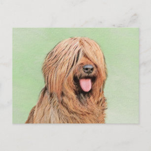 Briardschildering - Kute Original Dog Art Briefkaart