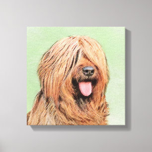 Briardschildering - Kute Original Dog Art Canvas Afdruk