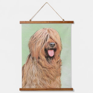 Briardschildering - Kute Original Dog Art Hangend Wandkleed