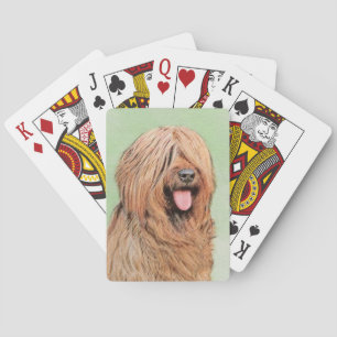 Briardschildering - Kute Original Dog Art Pokerkaarten