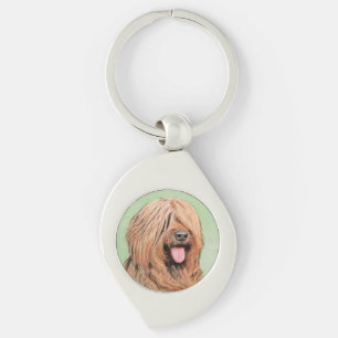 Briardschildering - Kute Original Dog Art Sleutelhanger