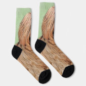Briardschildering - Kute Original Dog Art Sokken (Rechts)