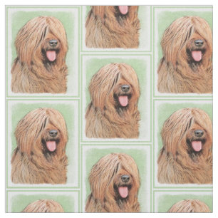 Briardschildering - Kute Original Dog Art Stof