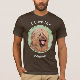 Briardschildering - Kute Original Dog Art T-shirt