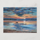 Bribie Island Queensland in moonrise Aankondigingskaart (Voorkant)