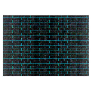 BRICK1 BLACK MARBLE & TURQUOISE MARBLE SNIJPLANK